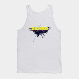 Gamer pixel glitch punk Tank Top